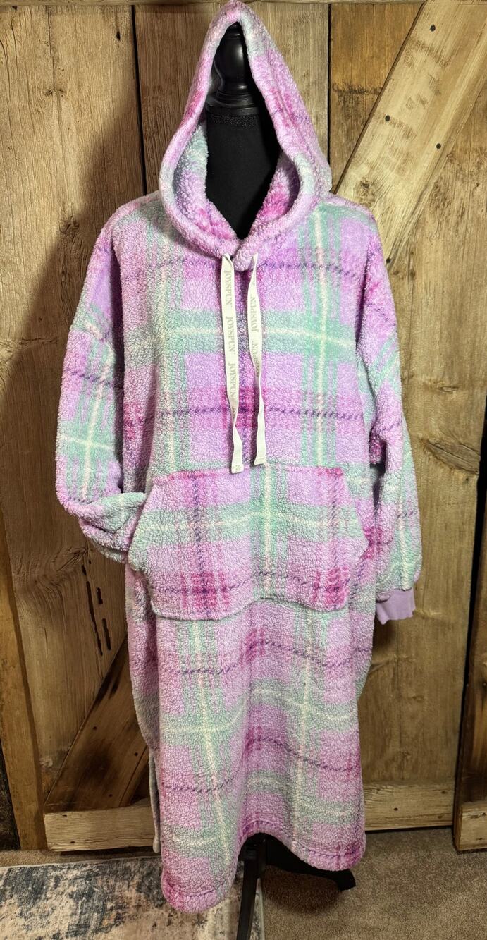 Joyspun Hooded Pullover Lounger Cozy Pajamas Women's X-Large 16-18 Pockets